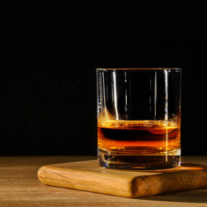 Tumbler & whiskey