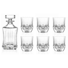 Adagio Set - 6 glasses & 1 Whisky decanter