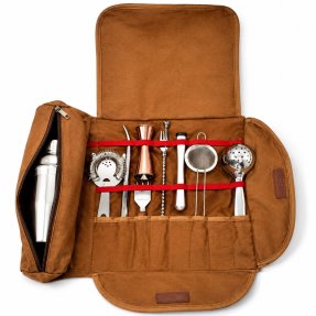 Bartender bag with space for 10-12 bar gear