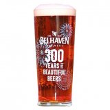 Belhaven 300 year beer glass pint