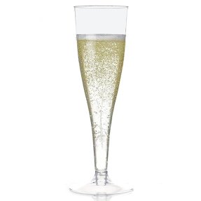 Champagne glass plastic 4-pack 13,3 cl