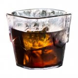 Cube plastic drink glass 20 cl