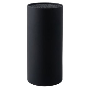 Black knife Block with brush
