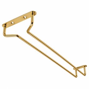Brass glass rack for mounting 40 cm, 2-pack