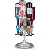 Final Touch LED Rotary Bar Caddy 6 Bottle