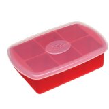 Ice Mould XL 6 pieces silicone and plastic lid