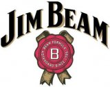 Jim Beam whiskey glass logo