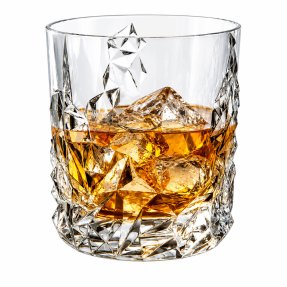 Sculpture whiskey glass 37 cl 4-pack