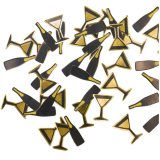 New Year's confetti Champagne bottles and champagne glasses 20 pcs
