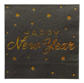 New Year's Napkins 33 x 33 cm 16-pack