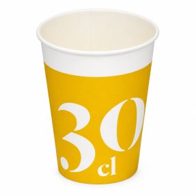 Paper beer glasses 30 cl 50 pack