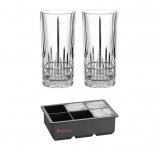 Perfect Serve drinking glass / ice mold set 3 parts