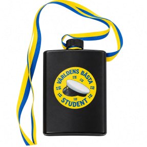 Plastic hip flask for graduation 22 cl