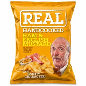 Real Crisps - Ham and english mustard 35 g