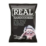 Real Crisps - sea salt and black pepper 35 g