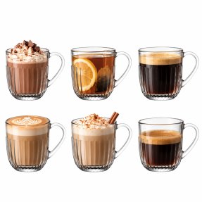 La Rochère Ouessant Coffee Glass with Handle 27 cl – 6-Pack
