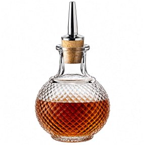 Round diamond splash bottle 22 cl with pourer
