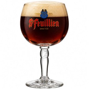 St Feuillien beer glass