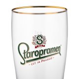 Staropramen beer glass 50 cl top