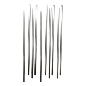 Metal Drinking Straws 15 cm 10 pcs with brush