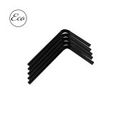 Straws black 15 cm, 250-pack