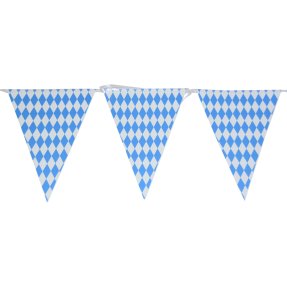 Flag Bunting blue and white flags Oktoberfest