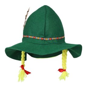 Tyrolean hat with braids