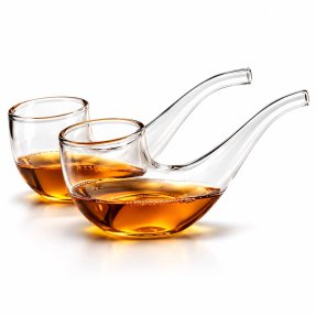 Vinology Pipe Sippers with wooden stand