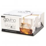 Govino rocks whiskey glass plastic 4-pack