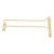 Brass glass rack for mounting 30 cm, 2-pack