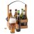 Wooden 6-pack with cap opener
