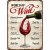 Bar sign World of Wine 20x30 cm