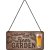 Bar sign Welcome to the beer garden 10x20 cm