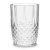 Drinking glass Crystal Effect in cut plastic 3 pcs
