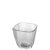 Cube plastic shot glass 4 cl
