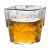 Cube plastic shot glass 4 cl