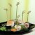 Bamboo cocktail sticks with knot 6 cm 40 pcs