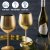 Gold glass wine glass - Cocktail glass in gold 50 cl 2 pcs