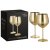 Gold glass wine glass - Cocktail glass in gold 50 cl 2 pcs