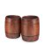 Wood Barrel tumbler glass 35 cl 2-pack