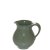 Green ceramic water jug