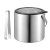 Ice bucket stainless steel with ice tong