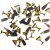 New Year's confetti Champagne bottles and champagne glasses 20 pcs
