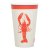 Paper mugs for crayfish party 37 cl 8-pack