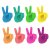 Peace Sign glass markers silicone 8 pcs
