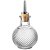 Round diamond splash bottle 22 cl with pourer