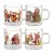 Mugg Santa family 4 pc 16 cl Dorre
