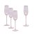 Soft Pink Flute Champagne glass 22 cl 4-pack