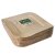 Plates of palm leaves Pure angular 26 cm x 26 cm 25 pcs
