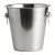 Stainless steel wine cooler with handle